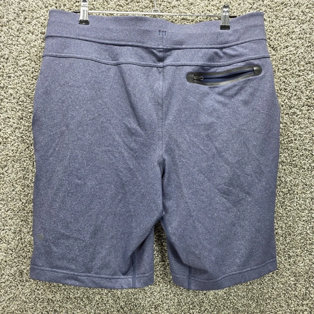 Lululemon Shorts Mens Xlarge Blue Sweat Short Drawstring Gym Casual 10